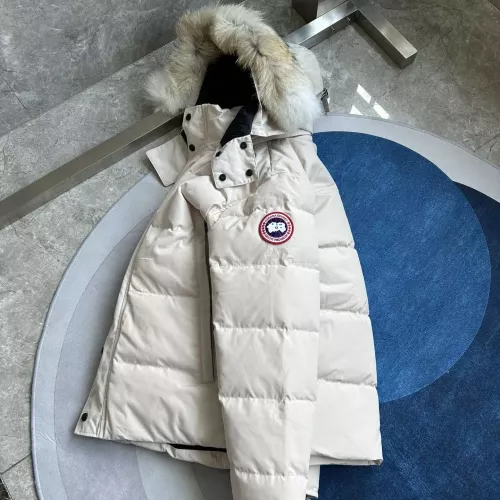 Cheap Canada Goose Down Feather Coat Long Sleeved For Men #1366590 Replica Wholesale [$160.00 USD] [ITEM#1366590] on Replica Canada Goose Down Feather Coat