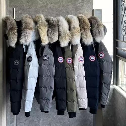 Cheap Canada Goose Down Feather Coat Long Sleeved For Men #1366591 Replica Wholesale [$160.00 USD] [ITEM#1366591] on Replica Canada Goose Down Feather Coat