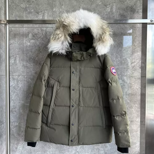 Cheap Canada Goose Down Feather Coat Long Sleeved For Men #1366591 Replica Wholesale [$160.00 USD] [ITEM#1366591] on Replica Canada Goose Down Feather Coat