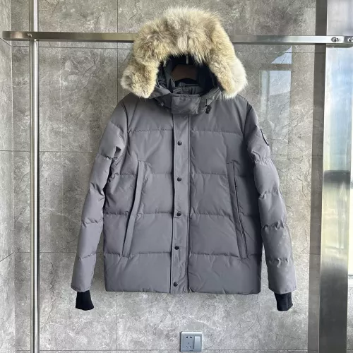 Cheap Canada Goose Down Feather Coat Long Sleeved For Men #1366611 Replica Wholesale [$160.00 USD] [ITEM#1366611] on Replica Canada Goose Down Feather Coat