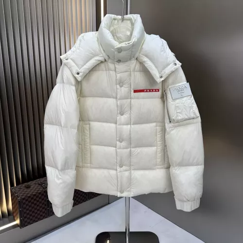 Cheap Prada Down Feather Coat Long Sleeved For Men #1366647 Replica Wholesale [$225.00 USD] [ITEM#1366647] on Replica Prada Down Feather Coat
