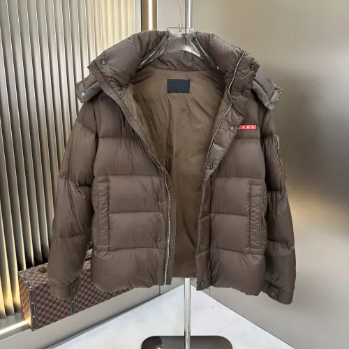 Cheap Prada Down Feather Coat Long Sleeved For Men #1366648 Replica Wholesale [$225.00 USD] [ITEM#1366648] on Replica Prada Down Feather Coat