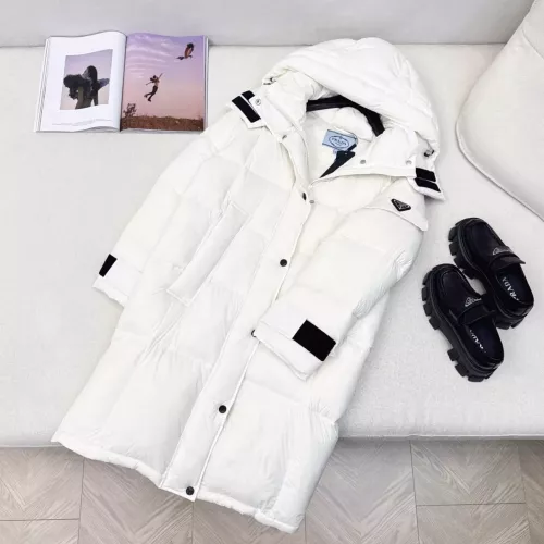 Prada Down Feather Coat Long Sleeved For Women #1366765