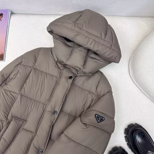 Cheap Prada Down Feather Coat Long Sleeved For Women #1366766 Replica Wholesale [$257.85 USD] [ITEM#1366766] on Replica Prada Down Feather Coat