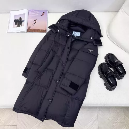 Prada Down Feather Coat Long Sleeved For Women #1366767