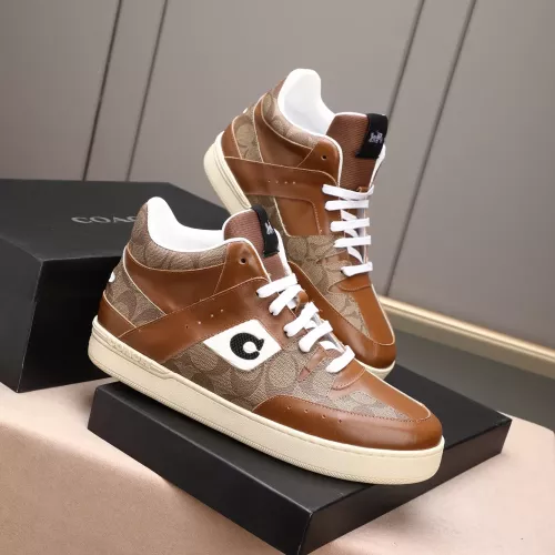 Cheap Coach High Tops Shoes For Men #1367260 Replica Wholesale [$85.00 USD] [ITEM#1367260] on Replica Coach High Tops Shoes
