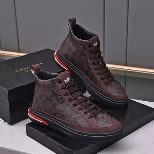 Cheap Coach High Tops Shoes For Men #1367263 Replica Wholesale [$85.00 USD] [ITEM#1367263] on Replica Coach High Tops Shoes