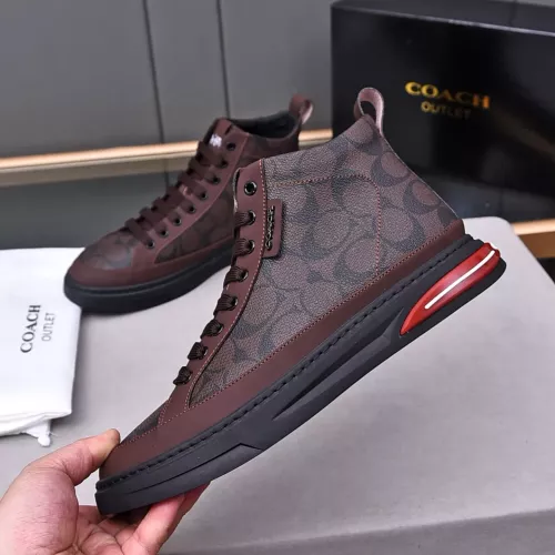 Cheap Coach High Tops Shoes For Men #1367263 Replica Wholesale [$85.00 USD] [ITEM#1367263] on Replica Coach High Tops Shoes
