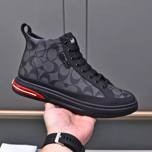 Cheap Coach High Tops Shoes For Men #1367264 Replica Wholesale [$85.00 USD] [ITEM#1367264] on Replica Coach High Tops Shoes