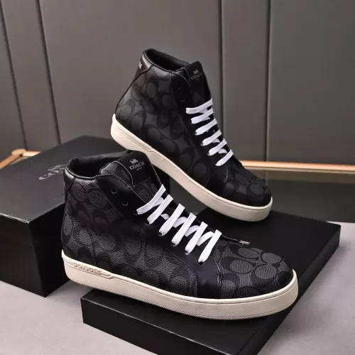 Cheap Coach High Tops Shoes For Men #1367266 Replica Wholesale [$88.00 USD] [ITEM#1367266] on Replica Coach High Tops Shoes