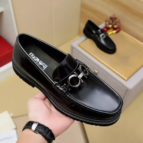 Cheap Salvatore Ferragamo Leather Shoes For Men #1367302 Replica Wholesale [$96.00 USD] [ITEM#1367302] on Replica Salvatore Ferragamo Leather Shoes