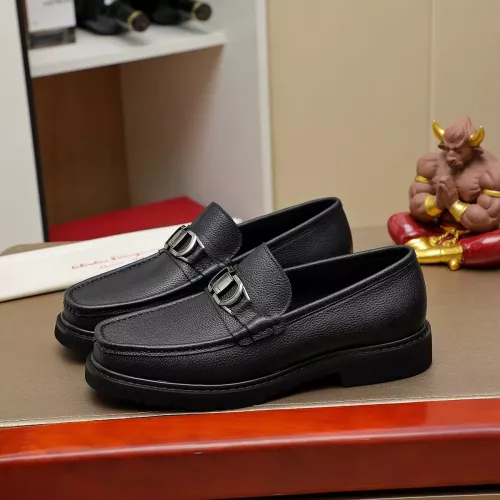 Cheap Salvatore Ferragamo Leather Shoes For Men #1367303 Replica Wholesale [$96.00 USD] [ITEM#1367303] on Replica Salvatore Ferragamo Leather Shoes