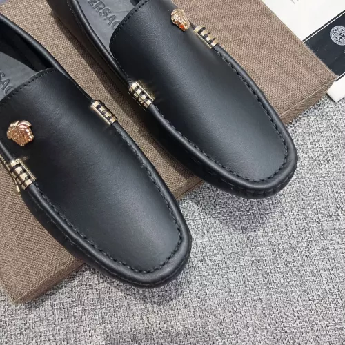 Cheap Versace Leather Shoes For Men #1367777 Replica Wholesale [$85.00 USD] [ITEM#1367777] on Replica Versace Leather Shoes