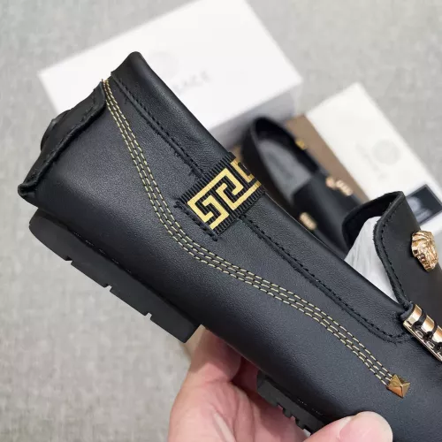 Cheap Versace Leather Shoes For Men #1367777 Replica Wholesale [$85.00 USD] [ITEM#1367777] on Replica Versace Leather Shoes