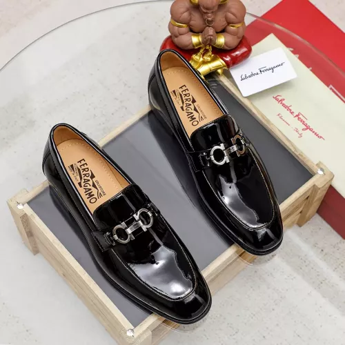 Cheap Salvatore Ferragamo Leather Shoes For Men #1367846 Replica Wholesale [$85.00 USD] [ITEM#1367846] on Replica Salvatore Ferragamo Leather Shoes