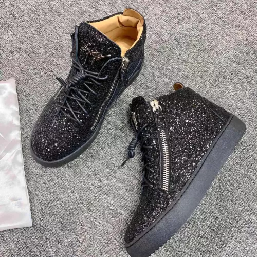 Cheap Giuseppe Zanotti High Tops Shoes For Women #1368337 Replica Wholesale [$98.00 USD] [ITEM#1368337] on Replica Giuseppe Zanotti High Tops Shoes
