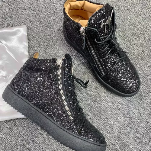 Cheap Giuseppe Zanotti High Tops Shoes For Women #1368337 Replica Wholesale [$98.00 USD] [ITEM#1368337] on Replica Giuseppe Zanotti High Tops Shoes