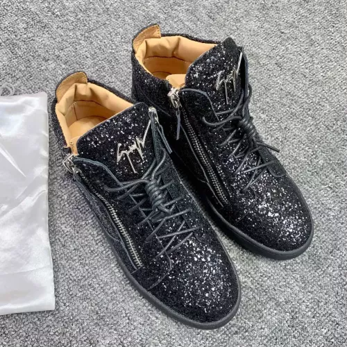 Cheap Giuseppe Zanotti High Tops Shoes For Women #1368337 Replica Wholesale [$98.00 USD] [ITEM#1368337] on Replica Giuseppe Zanotti High Tops Shoes