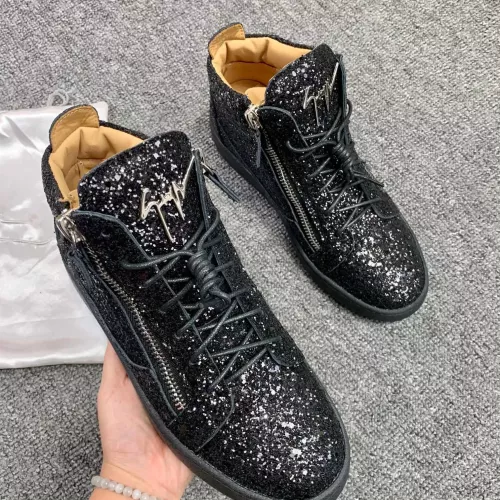 Cheap Giuseppe Zanotti High Tops Shoes For Women #1368337 Replica Wholesale [$98.00 USD] [ITEM#1368337] on Replica Giuseppe Zanotti High Tops Shoes