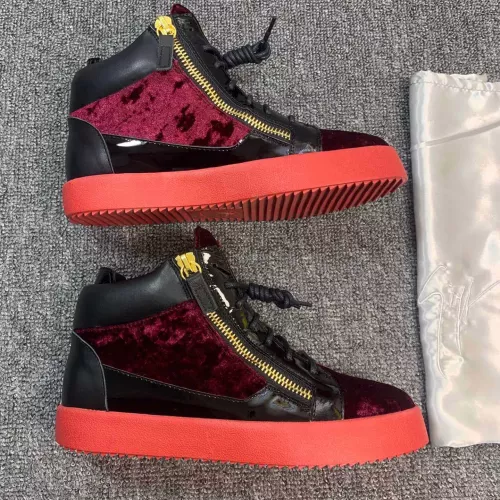 Cheap Giuseppe Zanotti High Tops Shoes For Men #1368338 Replica Wholesale [$98.00 USD] [ITEM#1368338] on Replica Giuseppe Zanotti High Tops Shoes