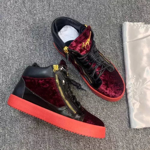 Cheap Giuseppe Zanotti High Tops Shoes For Men #1368338 Replica Wholesale [$98.00 USD] [ITEM#1368338] on Replica Giuseppe Zanotti High Tops Shoes