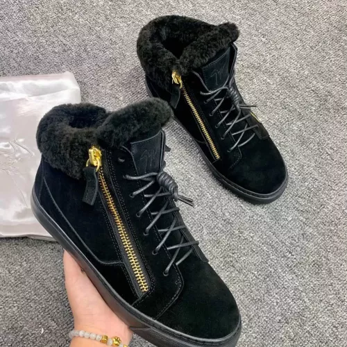 Cheap Giuseppe Zanotti High Tops Shoes For Women #1368341 Replica Wholesale [$100.00 USD] [ITEM#1368341] on Replica Giuseppe Zanotti High Tops Shoes