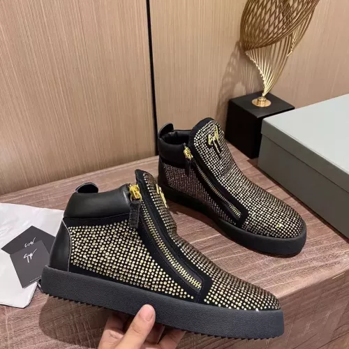 Cheap Giuseppe Zanotti High Tops Shoes For Women #1368349 Replica Wholesale [$105.00 USD] [ITEM#1368349] on Replica Giuseppe Zanotti High Tops Shoes