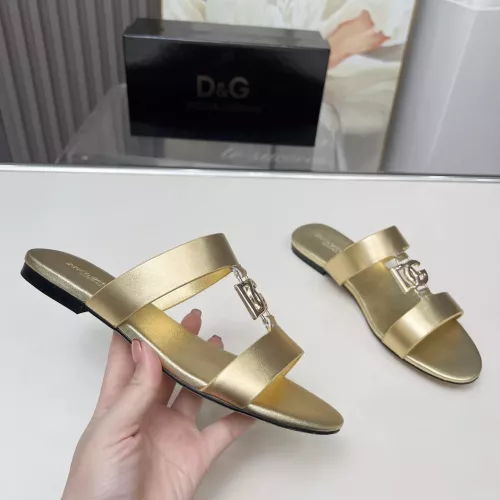 Cheap Dolce &amp; Gabbana D&amp;G Slippers For Women #1368517 Replica Wholesale [$85.00 USD] [ITEM#1368517] on Replica Dolce &amp; Gabbana D&amp;G Slippers