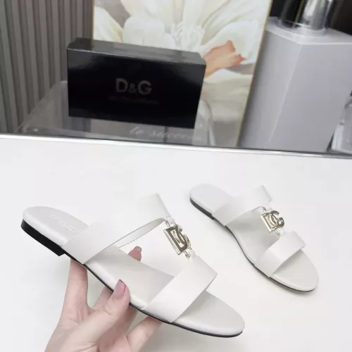 Cheap Dolce &amp; Gabbana D&amp;G Slippers For Women #1368518 Replica Wholesale [$85.00 USD] [ITEM#1368518] on Replica Dolce &amp; Gabbana D&amp;G Slippers