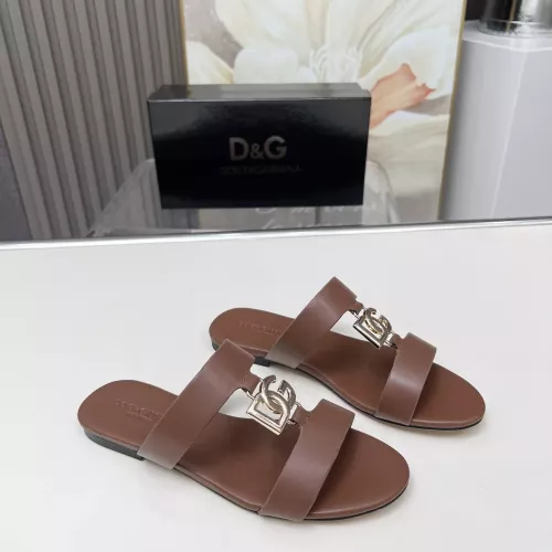 Cheap Dolce &amp; Gabbana D&amp;G Slippers For Women #1368526 Replica Wholesale [$85.00 USD] [ITEM#1368526] on Replica Dolce &amp; Gabbana D&amp;G Slippers