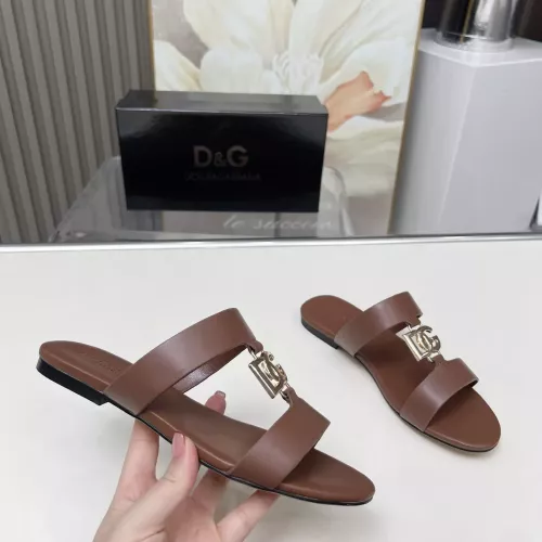 Cheap Dolce &amp; Gabbana D&amp;G Slippers For Women #1368526 Replica Wholesale [$85.00 USD] [ITEM#1368526] on Replica Dolce &amp; Gabbana D&amp;G Slippers