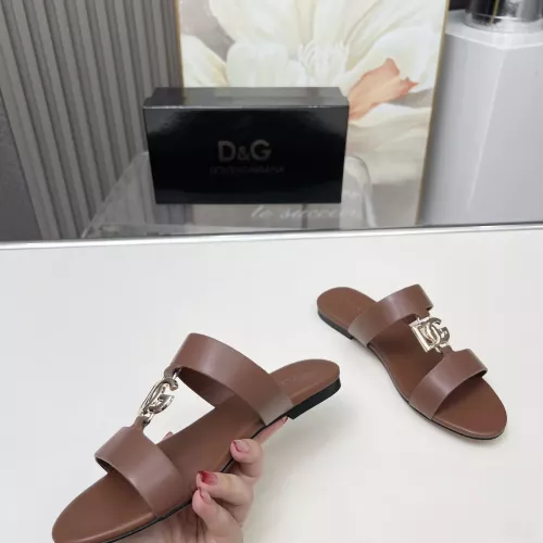 Cheap Dolce &amp; Gabbana D&amp;G Slippers For Women #1368526 Replica Wholesale [$85.00 USD] [ITEM#1368526] on Replica Dolce &amp; Gabbana D&amp;G Slippers