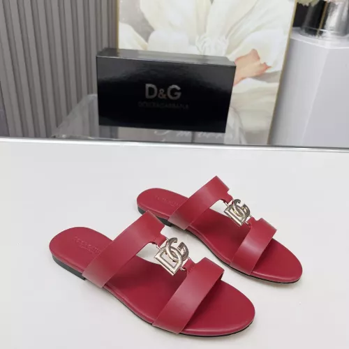 Cheap Dolce &amp; Gabbana D&amp;G Slippers For Women #1368531 Replica Wholesale [$85.00 USD] [ITEM#1368531] on Replica Dolce &amp; Gabbana D&amp;G Slippers