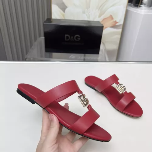 Cheap Dolce &amp; Gabbana D&amp;G Slippers For Women #1368531 Replica Wholesale [$85.00 USD] [ITEM#1368531] on Replica Dolce &amp; Gabbana D&amp;G Slippers