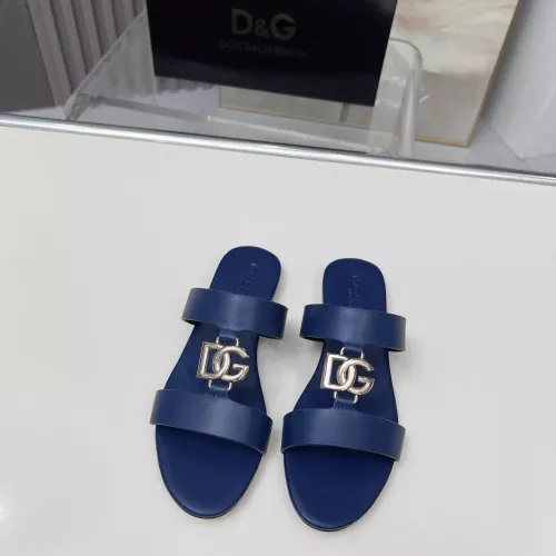 Cheap Dolce &amp; Gabbana D&amp;G Slippers For Women #1368535 Replica Wholesale [$85.00 USD] [ITEM#1368535] on Replica Dolce &amp; Gabbana D&amp;G Slippers