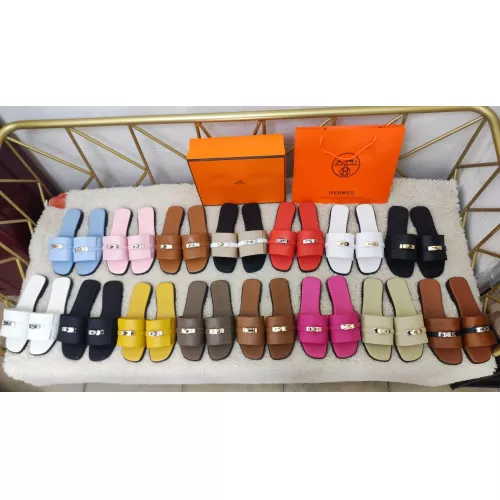 Cheap Hermes Slippers For Women #1368665 Replica Wholesale [$85.00 USD] [ITEM#1368665] on Replica Hermes Slippers