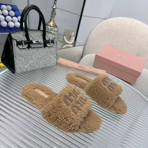 Cheap MIU MIU Slippers For Women #1368696 Replica Wholesale [$88.00 USD] [ITEM#1368696] on Replica MIU MIU Slippers