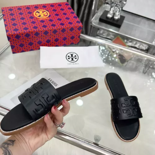 Cheap Tory Burch TB Slippers For Women #1368706 Replica Wholesale [$82.00 USD] [ITEM#1368706] on Replica Tory Burch TB Slippers