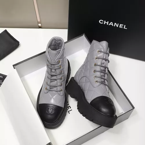 Cheap Chanel Boots For Women #1368729 Replica Wholesale [$115.00 USD] [ITEM#1368729] on Replica Chanel Boots