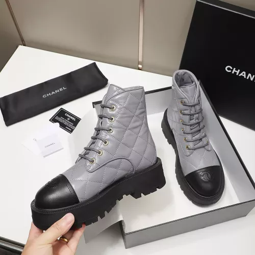 Cheap Chanel Boots For Women #1368729 Replica Wholesale [$115.00 USD] [ITEM#1368729] on Replica Chanel Boots