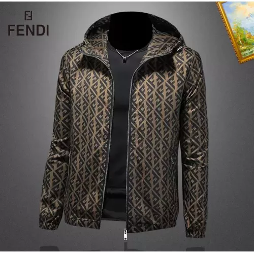 Cheap Fendi Jackets Long Sleeved For Men #1369092 Replica Wholesale [$82.00 USD] [ITEM#1369092] on Replica Fendi Jackets
