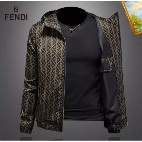 Cheap Fendi Jackets Long Sleeved For Men #1369092 Replica Wholesale [$82.00 USD] [ITEM#1369092] on Replica Fendi Jackets