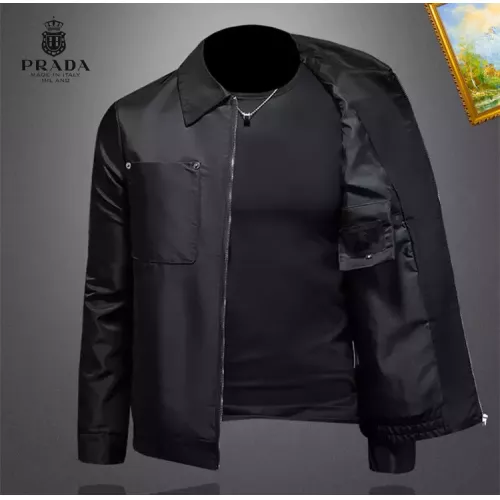 Cheap Prada Jackets Long Sleeved For Men #1369093 Replica Wholesale [$82.00 USD] [ITEM#1369093] on Replica Prada Jackets