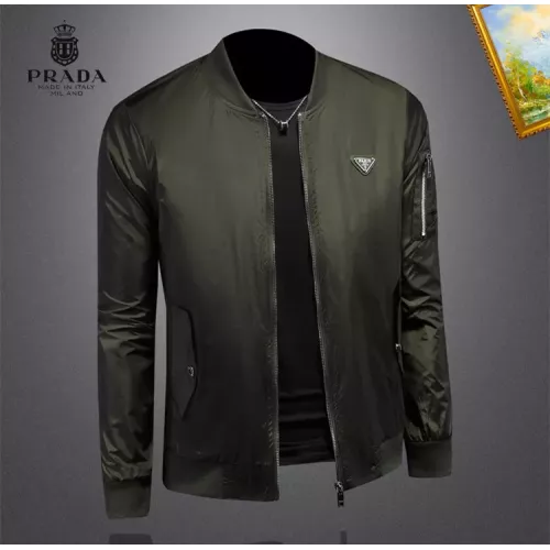Cheap Prada Jackets Long Sleeved For Men #1369129 Replica Wholesale [$82.00 USD] [ITEM#1369129] on Replica Prada Jackets