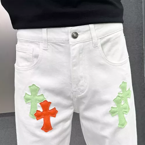 Cheap Chrome Hearts Jeans For Men #1369617 Replica Wholesale [$48.00 USD] [ITEM#1369617] on Replica Chrome Hearts Jeans