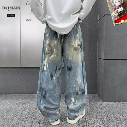 Cheap Balmain Jeans For Men #1369623 Replica Wholesale [$48.00 USD] [ITEM#1369623] on Replica Balmain Jeans