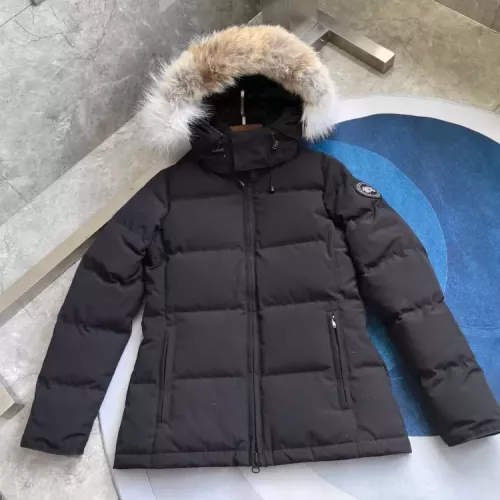 Cheap Canada Goose Down Feather Coat Long Sleeved For Women #1369819 Replica Wholesale [$205.00 USD] [ITEM#1369819] on Replica Canada Goose Down Feather Coat