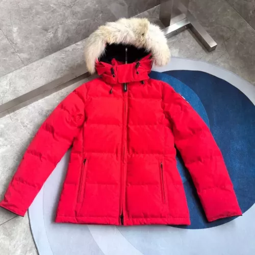 Cheap Canada Goose Down Feather Coat Long Sleeved For Women #1369820 Replica Wholesale [$205.00 USD] [ITEM#1369820] on Replica Canada Goose Down Feather Coat