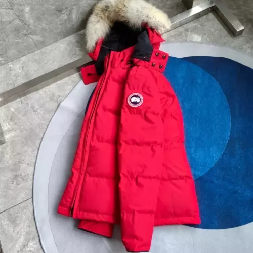 Cheap Canada Goose Down Feather Coat Long Sleeved For Women #1369820 Replica Wholesale [$205.00 USD] [ITEM#1369820] on Replica Canada Goose Down Feather Coat