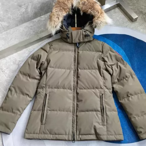 Cheap Canada Goose Down Feather Coat Long Sleeved For Women #1369822 Replica Wholesale [$205.00 USD] [ITEM#1369822] on Replica Canada Goose Down Feather Coat